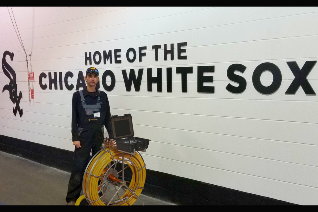 Travis Shirley of Apex CIPP and Dancutter USA was instrumental in restoring service to White Sox stadium by using trenchless pipe repair and the Dancutter SuperFLex robotic cutter